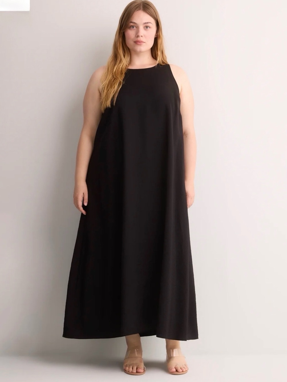 Penningtons Black Sleeveless Maxi Dress - Flowing A-Line